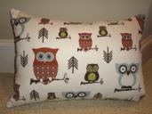 Owl /Zig Zag Reversible Pillow